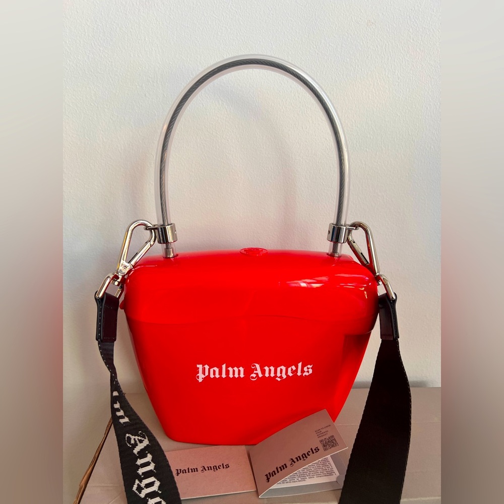 Palm Angels Red Padlock Bag W/Shoulder Strap New/Never worn